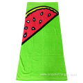 Custom cotton velour reactive printed beach towel